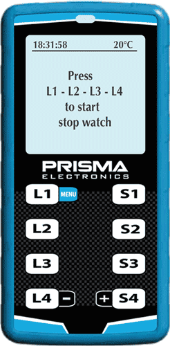 The Prisma Electronics Stopwatch enables the user to time up to 4 drivers simultaneously.(Slight scratches on screen) special price Zip Kart International