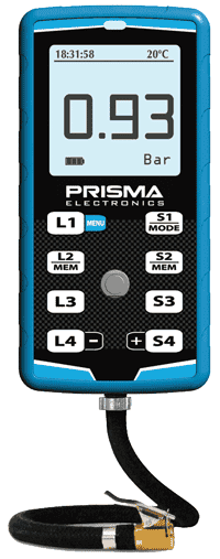 Prisma High Precision Tyre pressure gauge with built in Lap Timer Zip Kart International