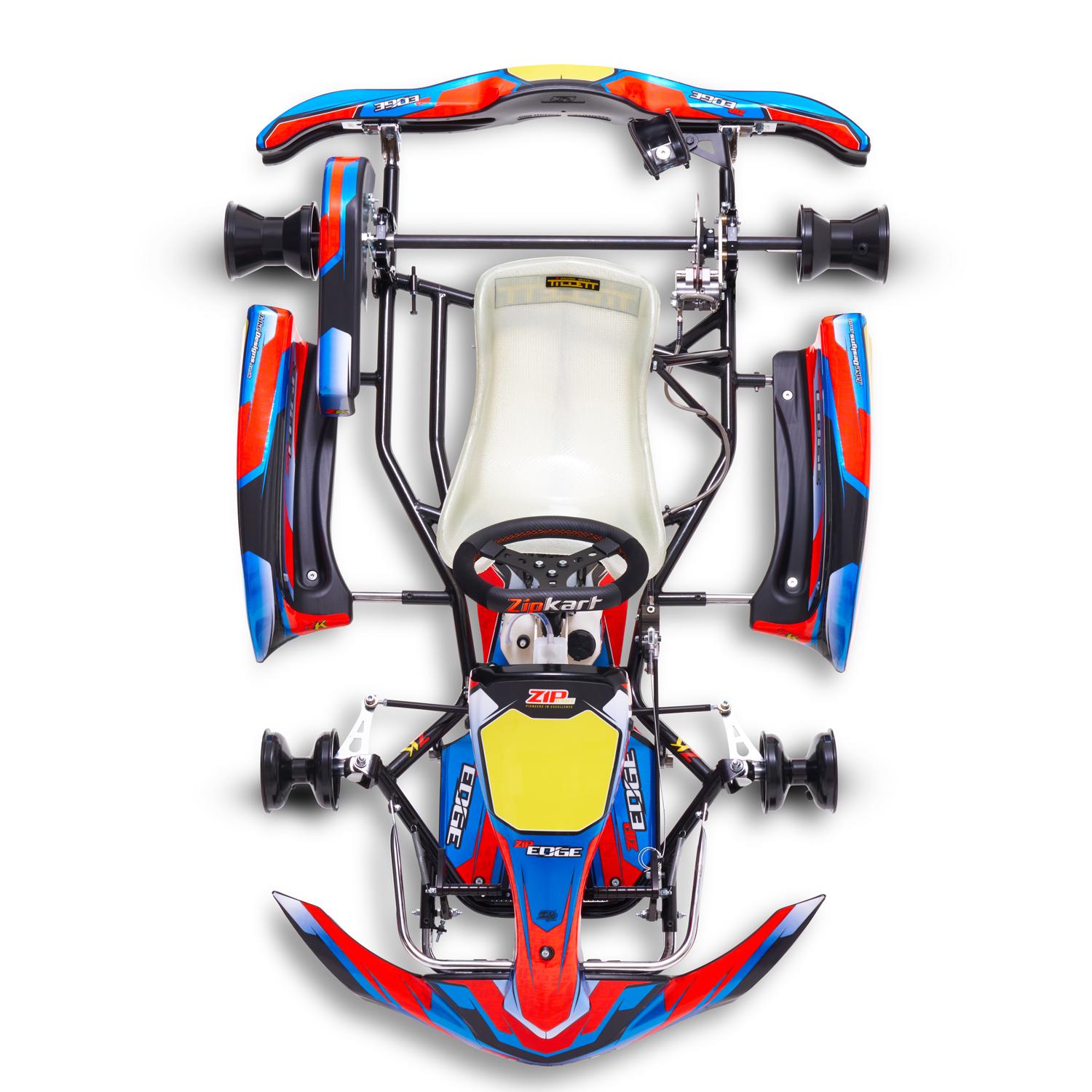 Zip Edge Cadet Kart Rolling Chassis Complete In 900 Or 950 Wheelbase From £2650, Please Call or Email to Order Zip Kart International
